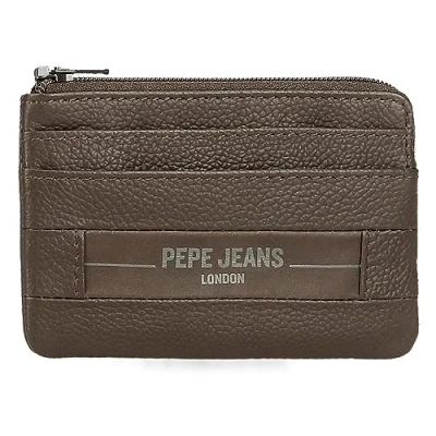 Abbildung von Pepe Jeans Checkbox geldbörse Braun 11x7x1,5cm Leder, braun, Talla única,