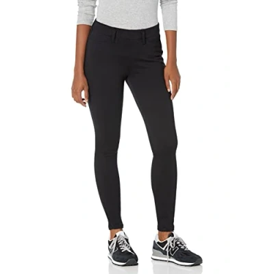 Abbildung von Amazon Essentials Damen Strick Jeggings zum Hineinschlüpfen (in Übergröße erhältlich), Schwarz, M Lang