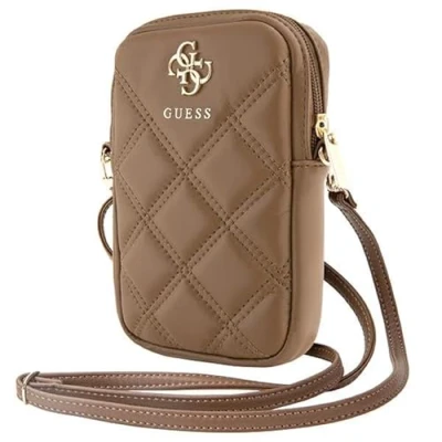 Abbildung von CG MOBILE Guess Handytasche GUWBZPSQSSGW braun Zip Quilted 4G