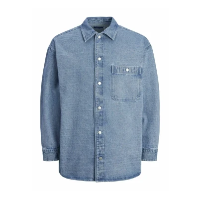 Abbildung von Jack &amp; Jones Hemd, Herren, Größe: Small, Light blue denim