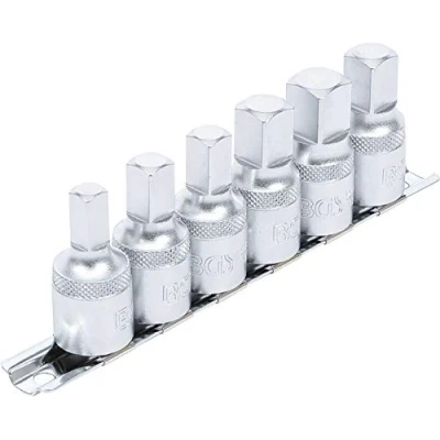 Abbildung von BGS 1016 Öldienstschlüssel Satz 6 tlg. 12,5 mm (1/2&quot;) Abtrieb Innenvierkant Öldienst Ölwechsek Ölwannenschlüssel