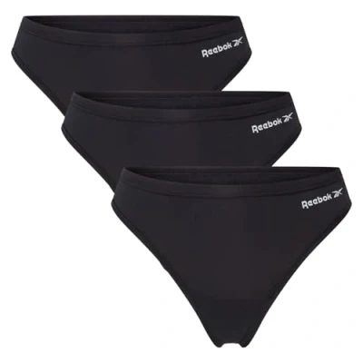 Abbildung von Reebok Serena 3 PACK String, Damen, Größe: Small, Black