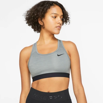 Abbildung von Nike Performance BAND BRA Sportbh mit mittlerer Stützkraft, Damen, Größe: Small, Smoke grey/pure/black