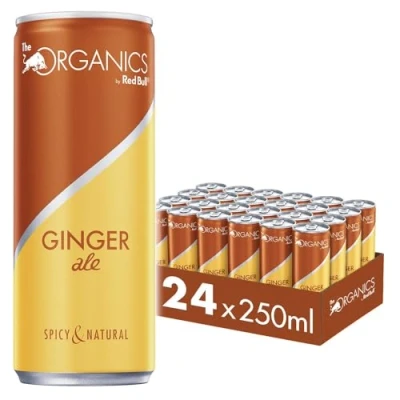 Abbildung von Red Bull Organics by Ginger Ale, 24 x 250 ml, Dosen Bio Getränke 24er Palette, OHNE PFAND