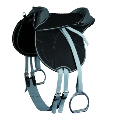Abbildung von Waldhausen Reitkissen Kids Komplett Schwarz/Grau 16,5 inch