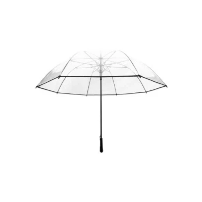 Abbildung von SMATI Großer Transparenter Golfschirm Solide; Durchmesser= 124cm; Automatische Öffnung; Herren /Damenschirm; Für 2 Personen; Gesäumte Farbe SCHWARZ.