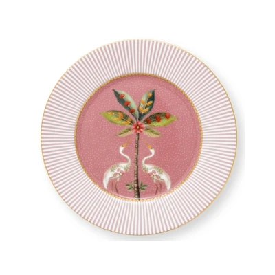 Abbildung von PIP STUDIO La Majorelle Brotteller pink mit Palme 17 cm