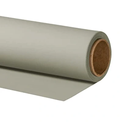 Abbildung von Walimex pro Fotohintergrund warm Grau aus Karton 2,72x10m I Rolle für den professionellen Fotostudio Einsatz Ideal Produktfotografie reflexfrei, strapazierfähig &amp; zum Rollen