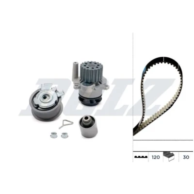 Abbildung von DOLZ KD054 Wasserpumpe + Zahnriemensatz 120 VOLKSWAGEN: Polo IV Schrägheck