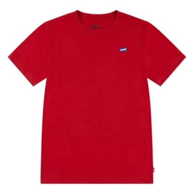 Abbildung von Levi&#039;s Batwing Chest HIT Unisex Tshirt basic für Kinder, Größe: 128, Pompeian red