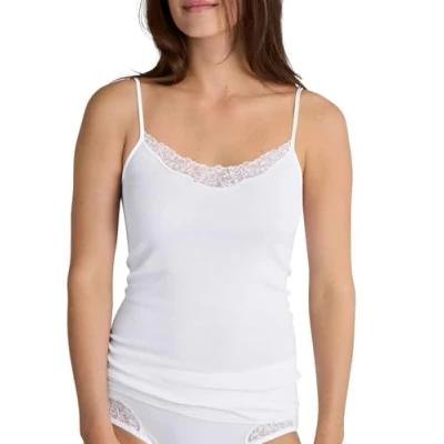Abbildung von Calida Desire Spaghetti Unterhemd/shirt, Damen, Größe: 44/46, Weiss