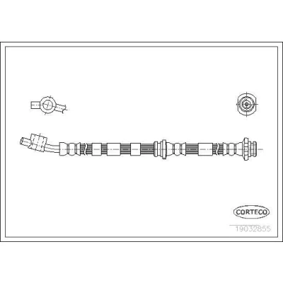 Abbildung von CORTECO 19032855 Bremsschläuche Vorderachse 440 NISSAN: Primera Hatchback, Limousine