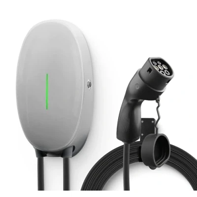 Abbildung von WISSENERGY 11kW Wallbox mit 16A CEE Stecker, 3 Phasen Typ 2 EV Ladegerät 6M Ladekabel, Heim Ladestation für PHEV