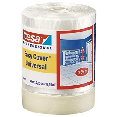Abbildung von tesa 04368 00012 01 Abdeckfolie Easy Cover® (L x B) 33 m 55 cm 1 Stück