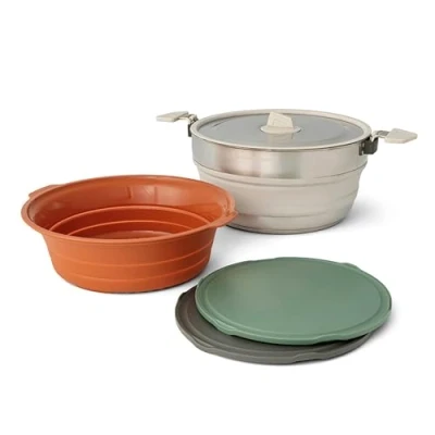 Abbildung von SEATOSUMMIT Detour Essentials Camp Kitchen Kit Campingtopf mit Sieb und Schneidebrettern (4 teilig)