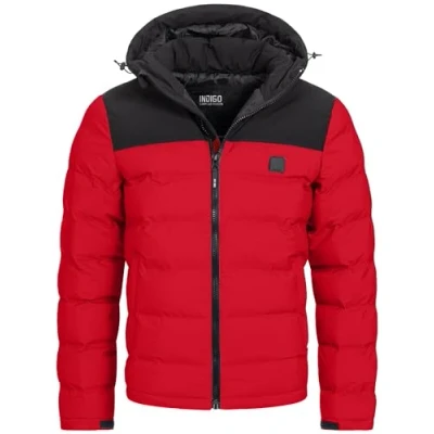 Abbildung von Indicode Jeans Stepp Eberhardy Winterjacke, Herren, Größe: XL, Goji berry