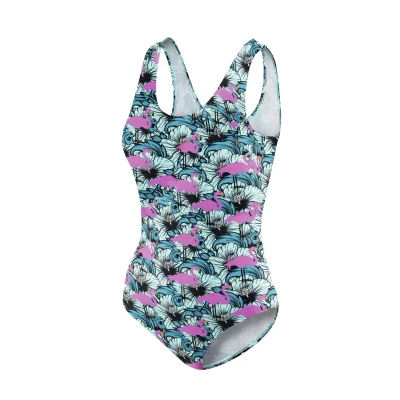 Abbildung von BECO the world of aquasports Badeanzug, Damen, Größe: 40, Türkis pink