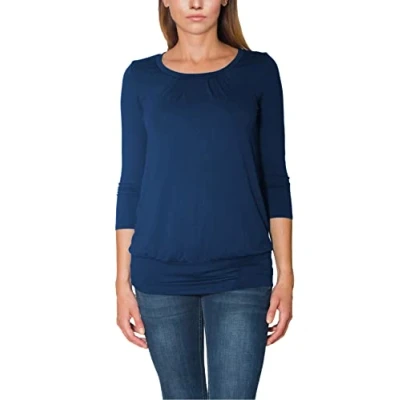 Abbildung von Alkato Longshirt Damen Viskose Shirt 3/4 Arm Top