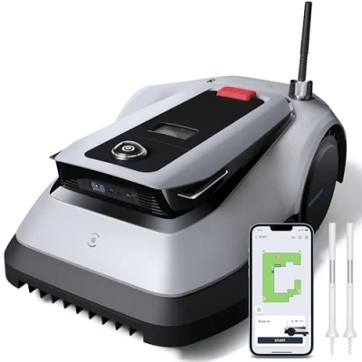 Abbildung von ECOVACS Rasenmähroboter GOAT G1 800 Grey, bis m² Rasenfläche, (Set), mit intelligenter 3D Hindernisvermeidung