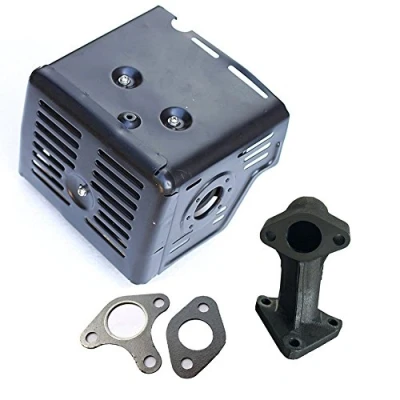 Abbildung von OxoxO Auspuff Endschalldämpfer Schalldämpfer Endrohr passend für 11HP 13HP GX340 GX390 Motoren