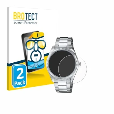 Abbildung von BROTECT (2 Stück Schutzfolie für Casio MTP 1302PD Displayschutz Folie Ultra Klar