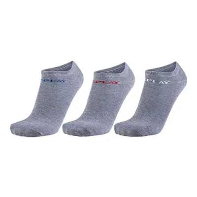 Abbildung von Replay 3PACK Socken, Herren, Größe: 35 38, Grey melange/logo ass colours