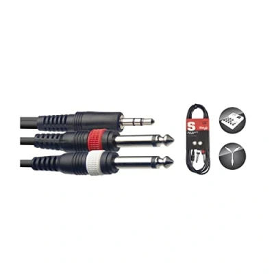 Abbildung von Stagg SYC3/MPS2P E mini Stereo Splitter Kabel (3m)
