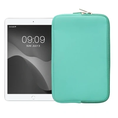 Abbildung von kwmobile Tablet Hülle kompatibel mit 8&quot; 8,4&quot; Universal Neopren Tasche Cover Case Schutzhülle Sleeve in Mintgrün