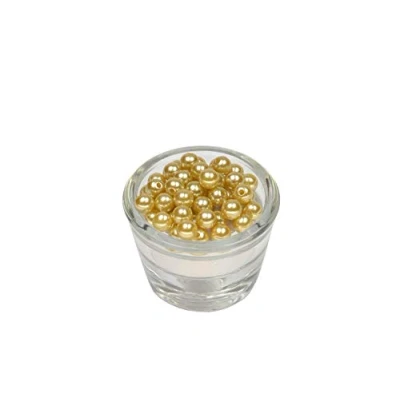 Abbildung von 50 Perlen 8mm altgold 686 // Kuststoffperlen Bastelperlen Drahtsterne Wachsperlen Perlenkette Kunstperlen