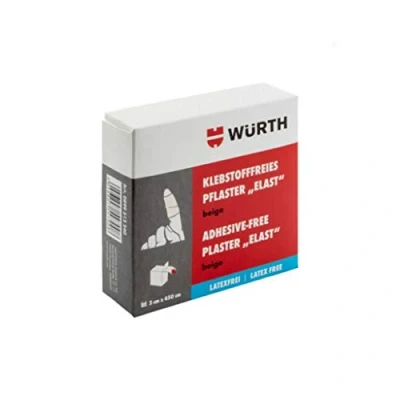 Abbildung von Wurth 0899512240 Elastisches Pflaster ohne Latex, Klebstoff, 3 x 450 cm