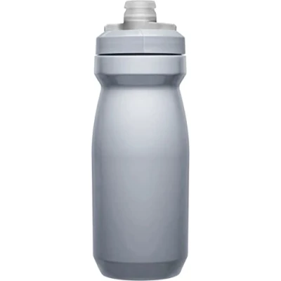 Abbildung von Camelbak Podium Chill Sportwasserflasche, Quetschflasche, zum Laufen, Radfahren, Wandern Custom Silber/Silber