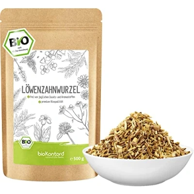Abbildung von Löwenzahnwurzeltee BIO 500g 100% naturrein Löwenzahnwurzel aus kontrolliert biologischem Anbau von bioKontor
