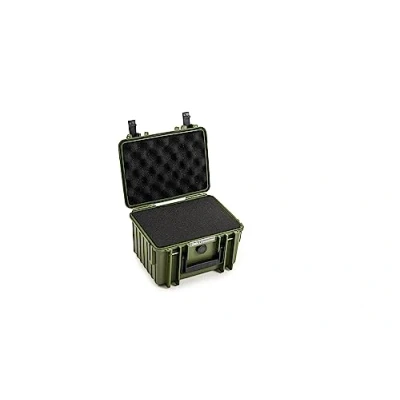 Abbildung von B&amp;W International Transportkoffer Outdoor Typ 2000 Bronze Grün mit Würfelschaum wasserdicht nach IP67 Zertifizierung, staubdicht, bruchsicher und unverwüstlich