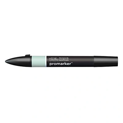 Abbildung von Winsor &amp; Newton 0203005 ProMarker, Professioneller Layoutmarker 2 Spitzen, fein und breit für Zeichnungen, Design Layouts Kieselblau