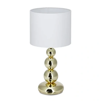 Abbildung von relaxdays Tischleuchte Tischlampe Gold