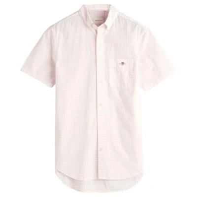 Abbildung von GANT REG Poplin Gingham Hemd, Herren, Größe: Large, Pink