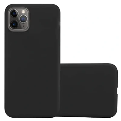Abbildung von Cadorabo Hülle kompatibel mit Apple iPhone 13 PRO Schutzhülle TPU Silikon Case Candy Design Slim Kratzfest Weiche Gummi Rundumschutz für in Schwarz