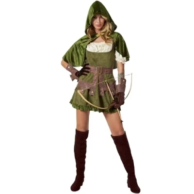 Abbildung von dressforfun Kostüm Damenkostüm, Bequemes Kleid mit passendem Umhang.