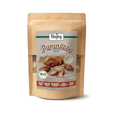 Abbildung von Biojoy BIO Paranüsse (250 g), roh und ungesalzen, Paranusskerne ohne Schale