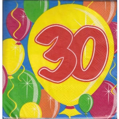 Abbildung von Serviette 30 Jahre 20 Stück