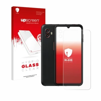 Abbildung von upscreen Schutzglas für Samsung Galaxy Xcover 6 Pro (Display+Kamera) Schutzfolie, Glas Folie [Klar, 9H Panzerschutz, Anti Fingerprint]