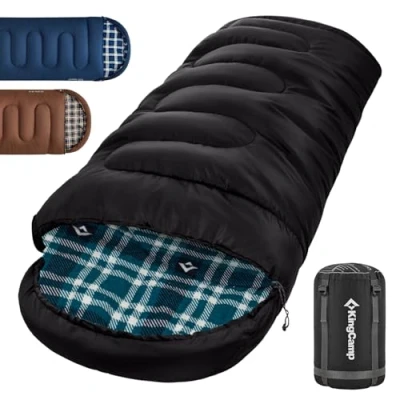 Abbildung von KingCamp Unisex Adult Schlafsack Winter, 300G Schwarz L, 230x90cm