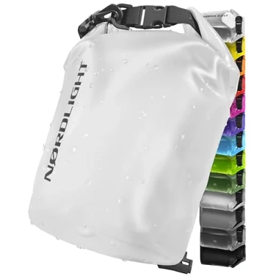 Abbildung von Nordlight Dry Bag 2L Wasserdichter Beutel (Weiß) Packsack Mit Roll Top Verschluss Und Schultergurt Schwimmen, Baden, Strand, Kanu, Stand Up Paddling, Tauchen