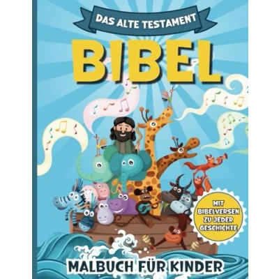 Abbildung von Bibel Malbuch für Kinder: Christliches Ausmalbuch Mit Zeichnungen von bekannten Geschichten aus dem Alten Testament erklärenden Bibelversen jede Illustration