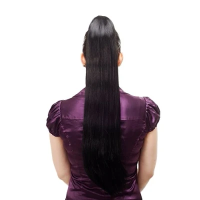 Abbildung von WIG ME UP T113 1 Haarteil/Zopf, sehr lang, glatt, Butterfly Klammer, ca. 70 cm, Schwarz