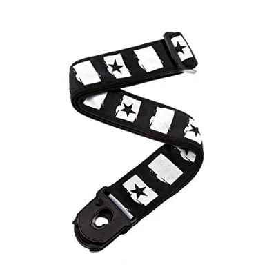 Abbildung von D&#039;Addario Accessories Gitarrengurt mit Verschluss E Gitarrengurt, Akustikgitarrengurt, Bass Rockstar