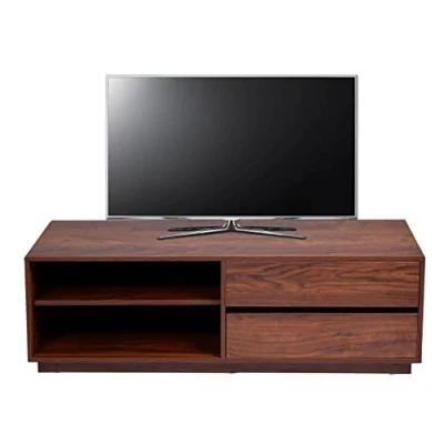 Abbildung von Mendler TV Rack HWC J78, Fernsehtisch Lowboard Kommode, Schublade, MDF 42x140x40cm Walnuss Optik