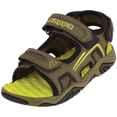 Abbildung von Kappa Milos II Unisex Trekkingsandale für Kinder, Größe: 30, Army/lind Schuhe