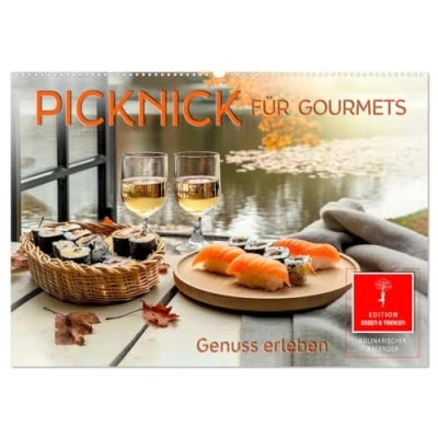 Abbildung von Picknick für Gourmets Genuss erleben (Wandkalender 2025 DIN A2 quer), CALVENDO Monatskalender