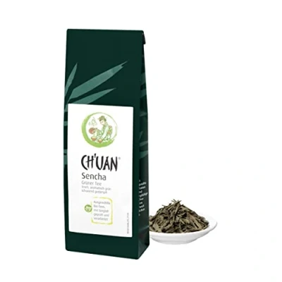 Abbildung von Schoenenberger CH UAN Grüner Tee Sencha 1x 75 g Beutel lose frisch aromatisch grün schonend gedämpft ausgewählter Bio